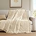 Madison Park Windom Down Alternative Blanket, Premium 3M Scotchgard Moisture Wicking Treatment, Lightweight and Soft Bed Cover For All Season, Satin Trim, Cream King