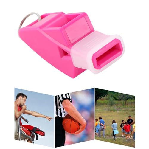 Silbato deportivo para árbitros con cordón y clip miniatura 2