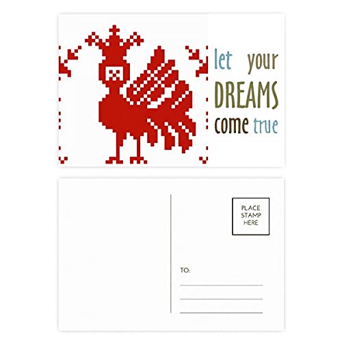 Cartes postales de remerciement Come True pour dire merci