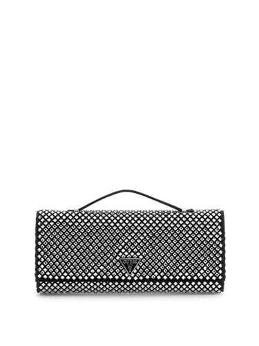 Sac de soirée Tasmin Mini GUESS noir et argent pour vos sorties chic