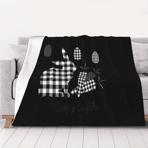 Couverture de Pâques en flanelle légère et douce pour canapé et voyage - 2