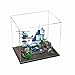 Produktbild Figuren-Displaybox für LEGO 60316 für City Poli-ce Station, Acryl, staubdicht, transparent, benutzerdefinierte Vitrine (kein Modell) (schwarz + 3 mm)