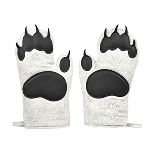 Product Image of the Genuine Fred Fred & Friends POLAR BEAR HANDS Oven Mitts, Set of 2, Medium (5200172)