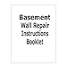 50 ft - Carbon Fiber-Basement Wall Crack Repair Kit - Carbon Fiber Foundation Wall Repair - Easy to use Includes Instructions