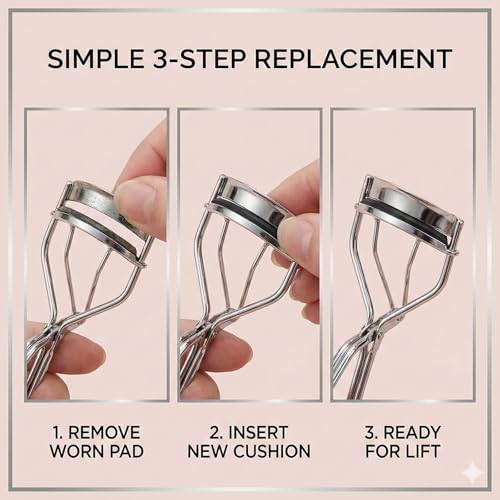 30Pack Suitable for Tweezerman Eyelash Curler Refills,Ultra Soft Silicone Rubber Fit for Tweezerman Eyelash Curler Refill Pads. - Thumbnail 7