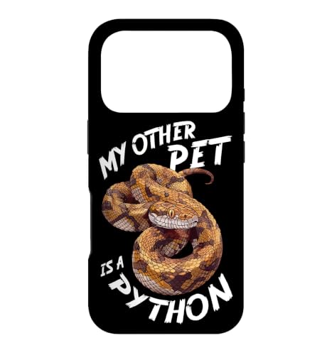 Reptiles My Other Pet is A Python �ʔ������p Snake Lovers �X�}�z�P�[�X iPhone 17 Pro �p