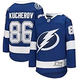 Youth Nikita Kucherov Tampa Bay Lightning Premier Jersey (Small-Medium) Blue