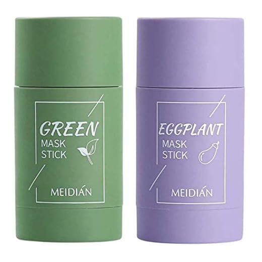 Green Tea Cleansing Mask Stick, Mascarilla Limpiadora Facial de Té Verde en Barra, Facial Cleaning Poros Hidratante de Control de Aceite Anti acné