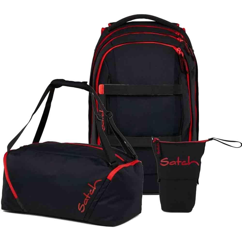 Satch Pack Pencil Slider Edition Schulrucksack Set 3tlg. inkl. Sporttasche (Fire Phantom)