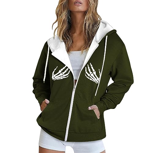 Sweat à capuche pour femmes ample anti-perte avec poche zippée manteau de sport
