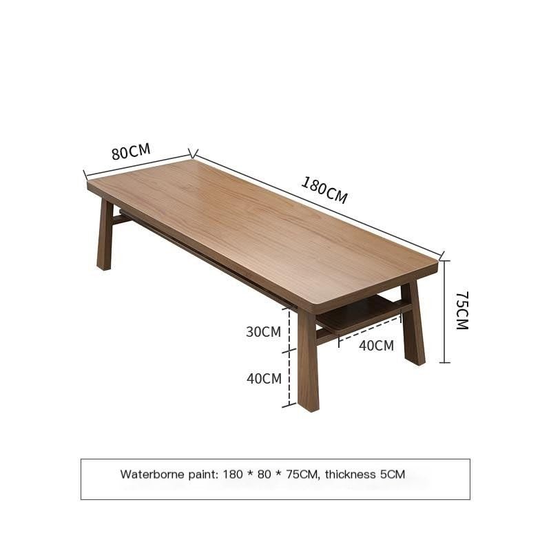 Schreibtisch Ganz aus Massivholz, schlicht, for Zuhause, Wohnzimmer, großer Schreibtisch, Computertisch, Arbeitszimmertisch, Büroschreibtisch Büro Desk(180 * 80 * 75cm)