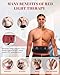 Astarexin Red Light Therapy Belt for Body - 3-in-1 LED Bead Wearable Wrap with Timer 660nm & 850nm Near Infrared & Red Light Therapy for Shoulder, Waist & Muscle Pain Discomfort & Pain Relief