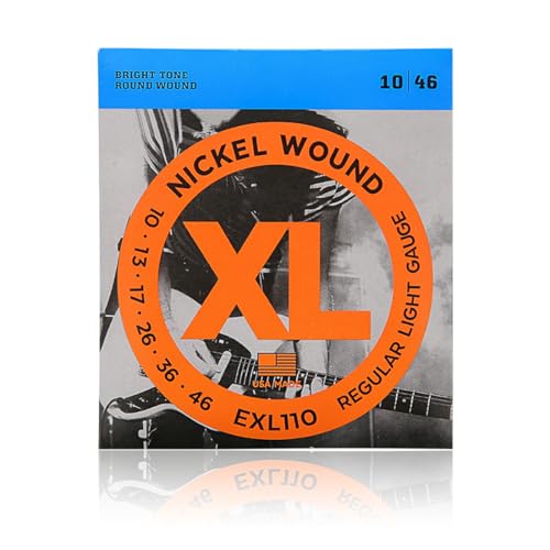 EXL110 Nickel Wound E-Gitarrensaiten, Regular Light, 10-46
