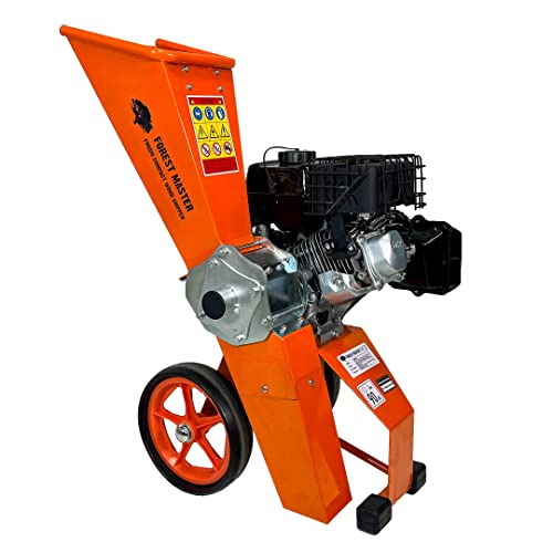 Forest Master FM6DDES-MUL 6HP Benzin-Holzhäcksler & Gartenhäcksler mit Elektrostart - Selbstzuführende Mulchspäne Äste bis 50 mm - Ideal für alle grünen Gartenabfälle