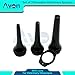 Set of 3pcs Veterinary Specula with Lens - Veterinary Otoscope Speculum Specula Cover - for Small and Large Animals Ear and Nose Diagnostics