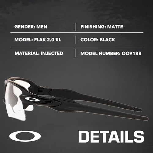 Image of Oakley FLAK 2.0 XL OO9188 Rectangle Sunglasses With Official Eyewear Kit | Men's & Women's Sunglasses