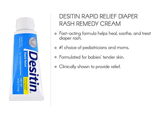Desitin Daily Defense Baby Cream With Zinc Oxide To Treat, Relieve & Prevent Diaper Rash, Hypoallergenic, Dye, Phthalate & Paraben-Free, 4 Oz #TOP1