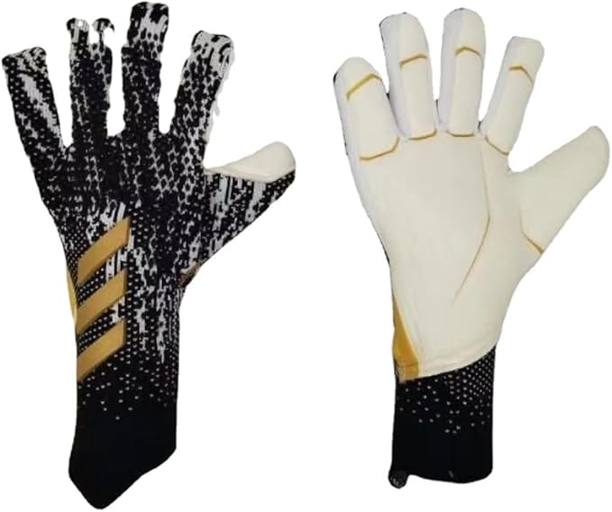 KFGISD, Guantes de Portero de fútbol, ​​Guantes de Entrenamiento de Portero, Agarre Fuerte, Antideslizantes y Transpirables for Adultos y niños.,Guantes de Portero(Golden,5)