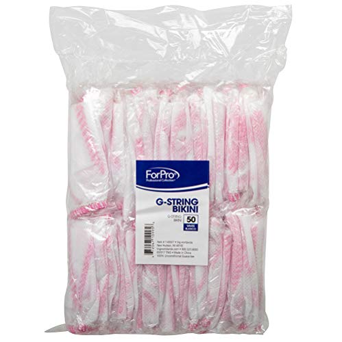 Image of ForPro Professional Collection Disposable Bikini Panties, Non-Woven Underwear, Individually-Wrapped, One Size Fits Most