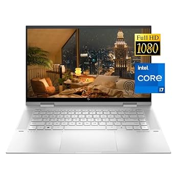 HP Envy x360 Touch-Screen Laptops for College Student & Business, 15.6″ FHD 12th Generation Intel Core i7-1260P, 32GB RAM, 1TB SSD, FP Reader, Backlit KB, Webcam, Wi-Fi, Windows 11, LIONEYE Bundle