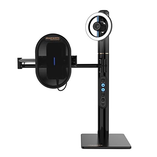 Marantz Professional Turret - Komplettes Podcast System mit Full HD Webcam, USB-Kondensatormikrofon mit Pop-Filter, dimmbarem LED-Lichtring und internem USB-Hub
