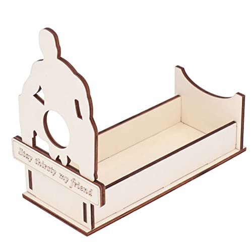 Soporte para botellas de vino rojo de madera fácil de armar miniatura 6