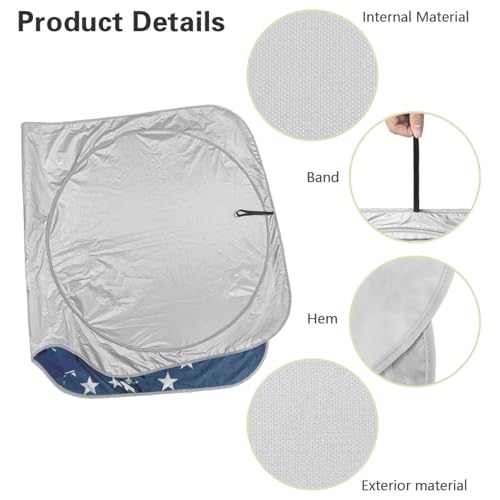 Image of Windshield Sunshade Foldable 250th Anniversary Celebration Sun Shade Reflect UV Sun and Heat Keep Vehicle Cool Sun Visor Windshield Shade Universal Fit for Auto Truck Van SUV