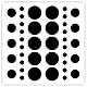 Aufkleber „Kamera Siegel Abdeckung Dots Laptop Tablet Smartphone Selfiecam Anti-Spy“ Folie Schwarz | 5-15 mm Made in Germany