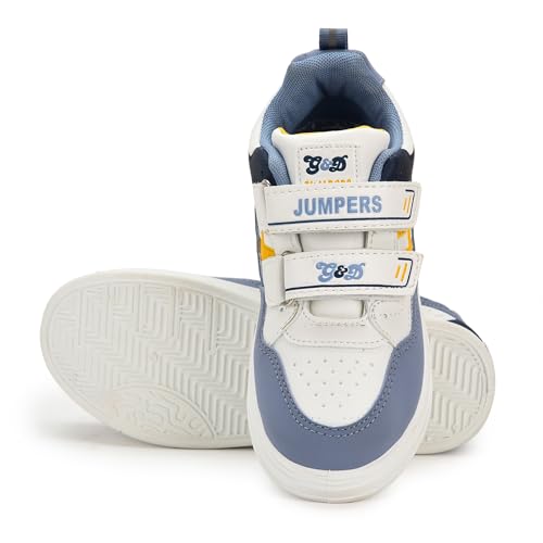 Image of G&D Jumpers Unisex Kids Shoe with Memory Foam EVA Sole | Leather Rexine Upper Breathable, Lightweight | Comfortable & Durable Stylish Indoor & Outdoor | Casual Sneakers