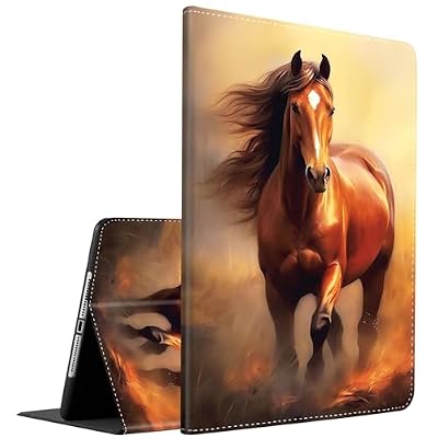 Case for Samsung Galaxy Tab S11 11 Inch 2025(SM-X730/SM-X736B)，Slim Fit Foldable Standing Cover Case with Auto Sleep/Wake for Galaxy Tab S11 11" Tablet ，Wild Horse
