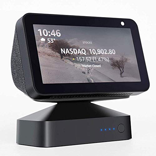 GGMM ES5 Battery Base for Show 5 to Make Show 5 Portable, 10000mAh Battery Base for Show5, Quick and Secure Magnetic Attachment, Black (Not Include Show 5)