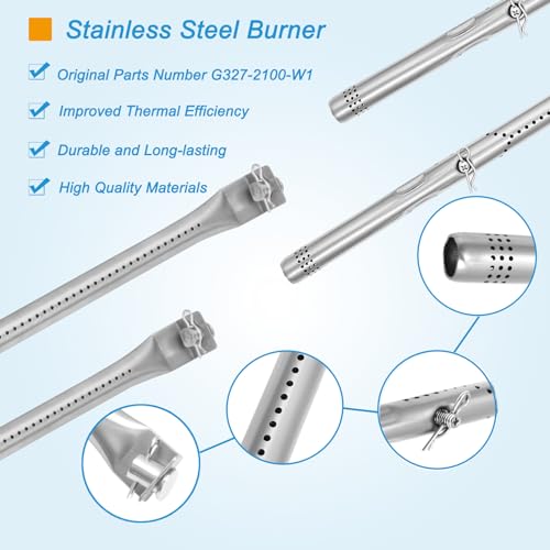 Image of Grill Burner and Heat Plate for Charbroil Performance 2-Burner 463630021