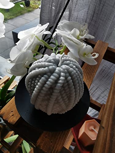 Topys 2-Pack Silicone Molds 3D Candle Molds, Coarse Yarn Ball Mold And Fine Yarn Ball Mold,Ball Of Yarn Design Fondant Mold For Candle Making And Baking Making Soap Wax Cake Mousse Ice Cream #TOP4