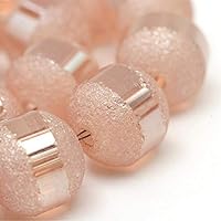 Perlin Gevroren glasparels sieradenparels mix set rond 6mm mat strengen bevroren sieraden kleurrijk 100 stuks R73
