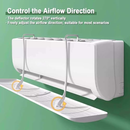 Deflector de aire para split con panel de microporos premium y barras ABS 4