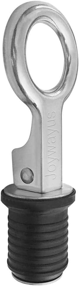Joywayus Rubber Drain Plug Stainless Steel Snap Handle for 3/4 Inch Diameter Boat Drains