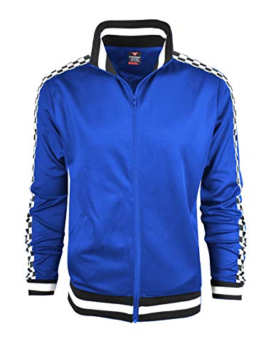 Image of SCREENSHOT Mens Urban Hip Hop Premium Track Jacket - Slim Fit Side Taping Sportswear Urbanwear Streetwear Top