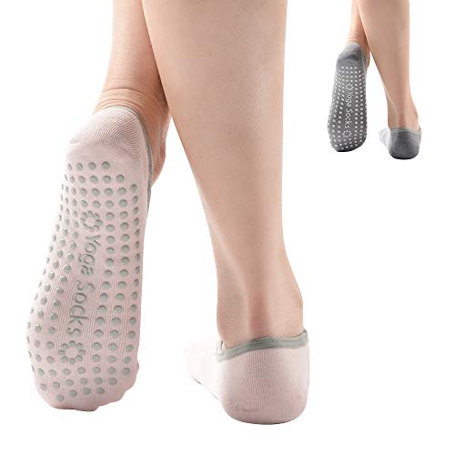 Non-slip Cotton Yoga Socks for Women Aerial Grips Socks for Pilates Dance Barre