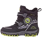 Kappa Unisex Kinder Rescue Tex Klassische Stiefel, Schwarz 1133 Black Lime, 35 EU