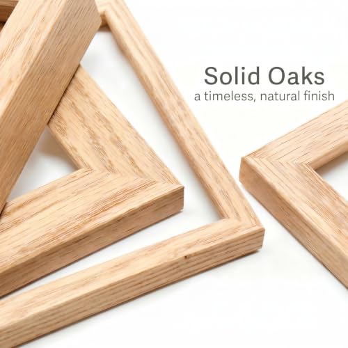 Venusmiles Natural Oak 5x7 Picture Frame with 4x6 Mat #TOP30