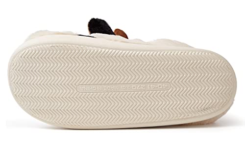 Cute Cow Animal Slippers Women Kawaii Winter Fuzzy Fluffy Cartoon House Slippers Soft Comfy Warm Anti-Slip Home Slipper3