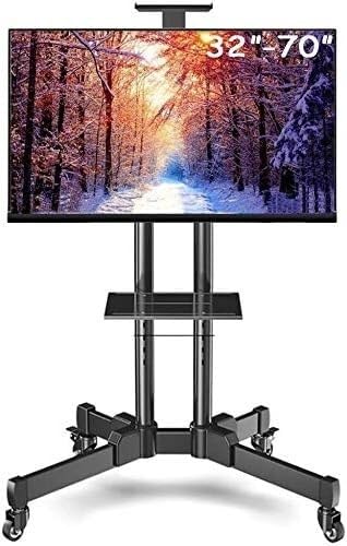 Soporte móvil de TV universal de acero con ruedas miniatura 1