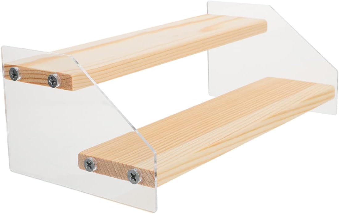 Gatuida Multipurpose Stepped Display Organizer Rack with Two Layers