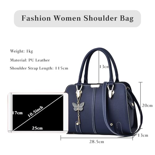 Women Handbag Tote PU Leather Shoulder Crossbody Waterproof Satchel3