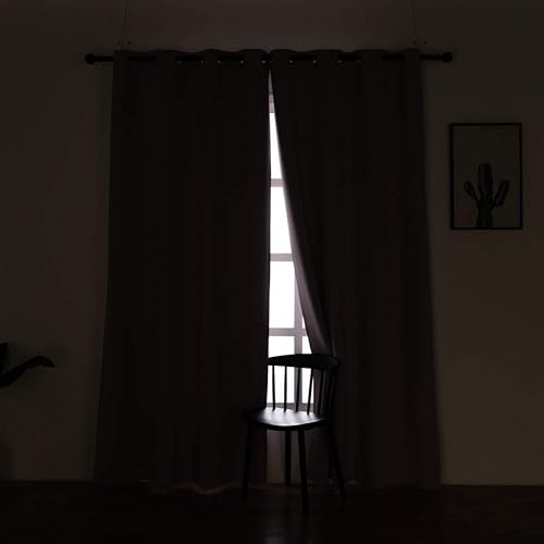 Vista 75 de Mangata Casa - Cortinas opacas para dormitorio, 2 paneles, cortinas térmicas para ventana, para sala de estar, cortinas que oscurecen. Azul marino