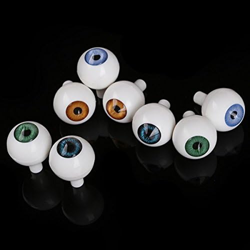 8pcs 20mm Round Acrylic Eyeball Eyes for DIY Craft Doll Bear Dollhouse Decor