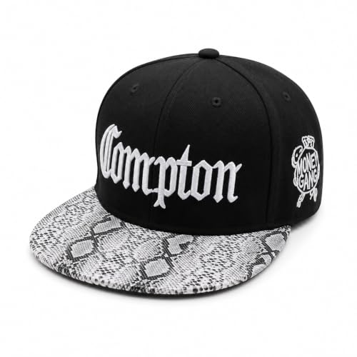 Image of VRITRAZ Comfortable Polyester 3D Printed Hip Hop Cap for Men & Women | Adjustable Snapback Closure Flat Brim Baseball Hat | Lightweight Urban Streetwear Headwear for Dance, Skateboarding, Gym, Sports