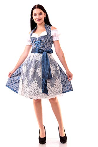 Lifos 0625 Petrol Dirndl Germandress 3Tlg. Oktoberfest Gr.34 bis 52 (40) Cover
