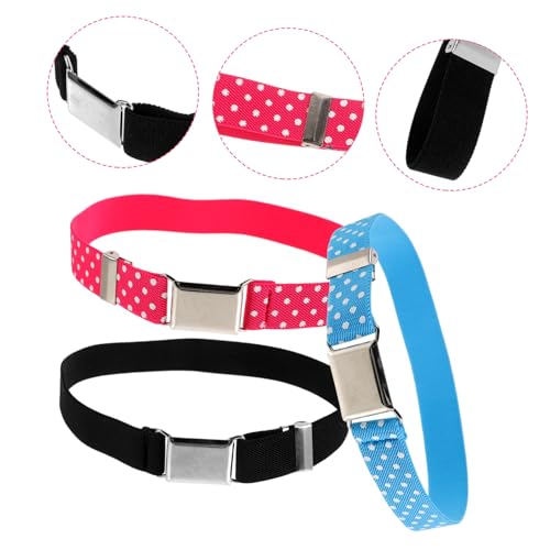 3pcs Boys and Girls Belt for Boys and Girls Elastic Waist Belts for Jeans and School Uniforms Stylish and Colors3
