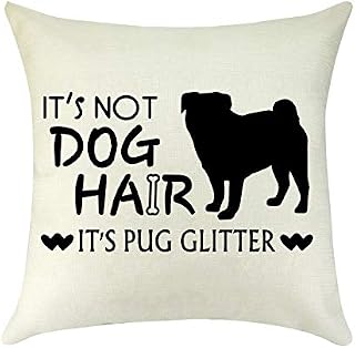 Funny Dog Lovers Memorial Gifts Pug Dog Owner Gifts Cushion Cover Dog Mum Gift for Her Friend Father Dog Dad Anniversary Dog Rescue Gift Linen Pillow Covers Pet Dog Gift Animal Lovers Gift Pillowcases